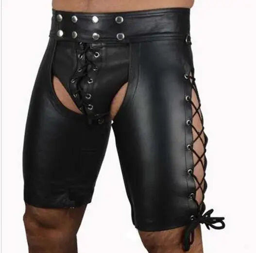 Seductive Shadows: Gothic Latex Shorts