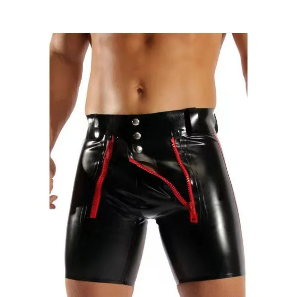 Seductive Shadows: Gothic Latex Shorts