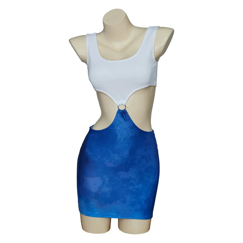 Daring Diva-Julia Roberts: The Blue Tie-Dye Temptation Dress