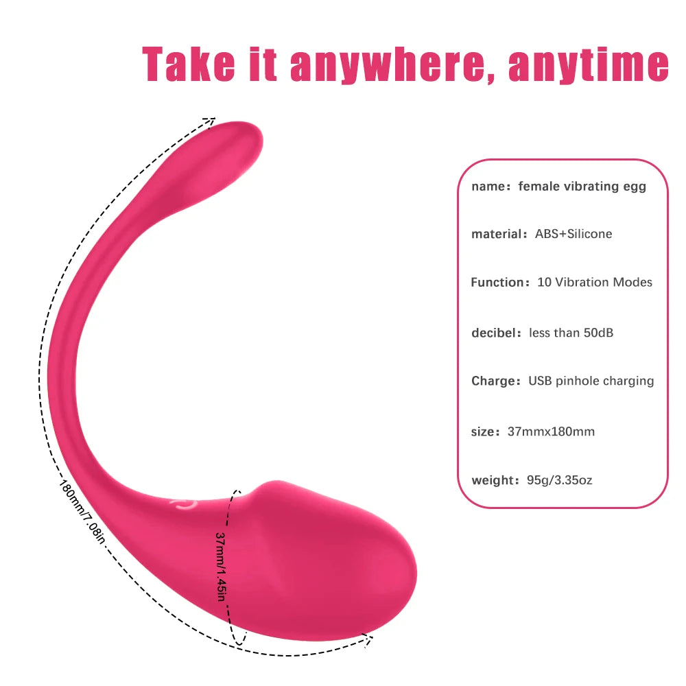 IntimaWave: 10-Speed APP-Controlled Pleasure Egg