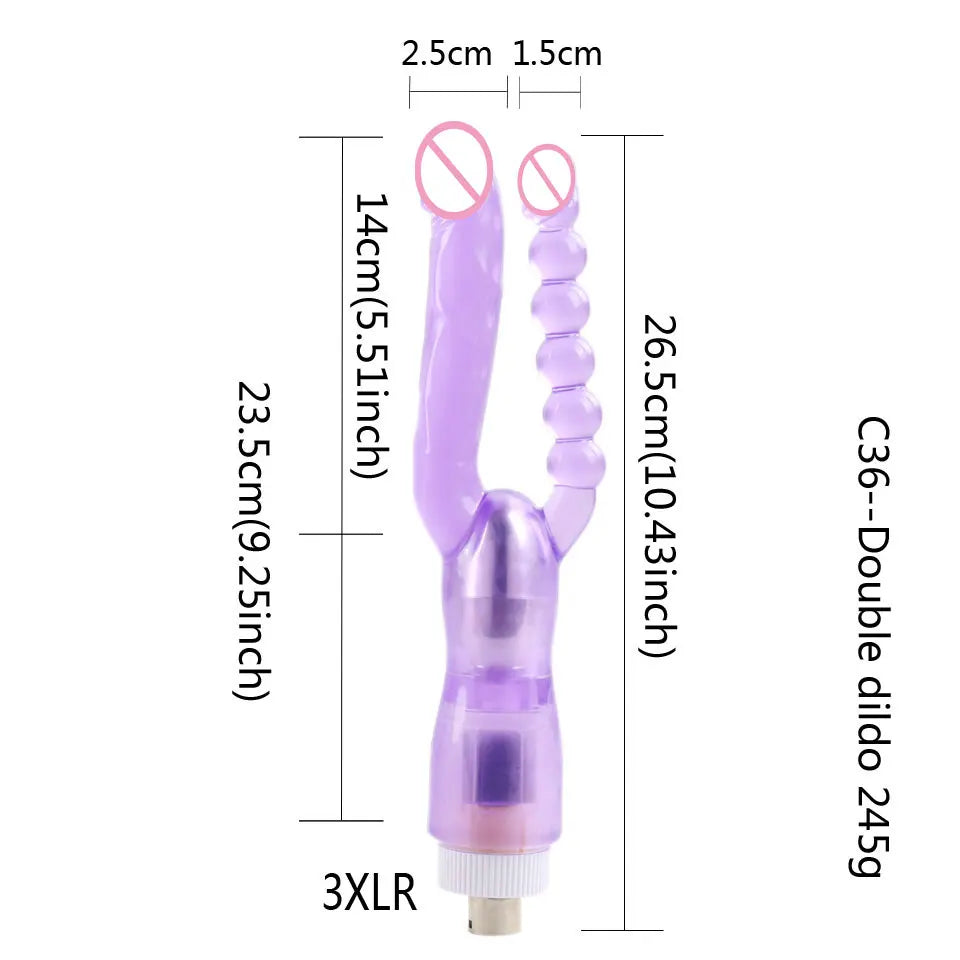 LoveMatic 3XLR: Versatile Suction Cup Dildo Attachments for All