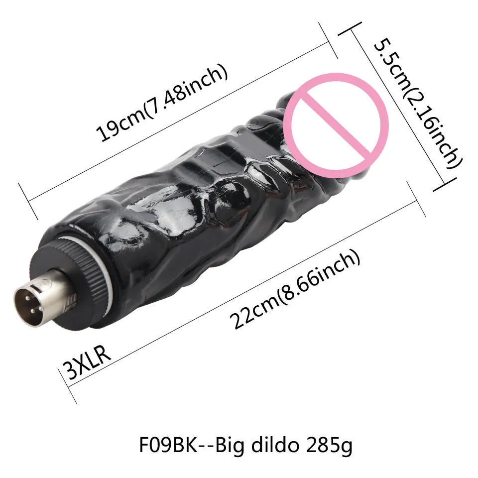 LoveMatic 3XLR: Versatile Suction Cup Dildo Attachments for All