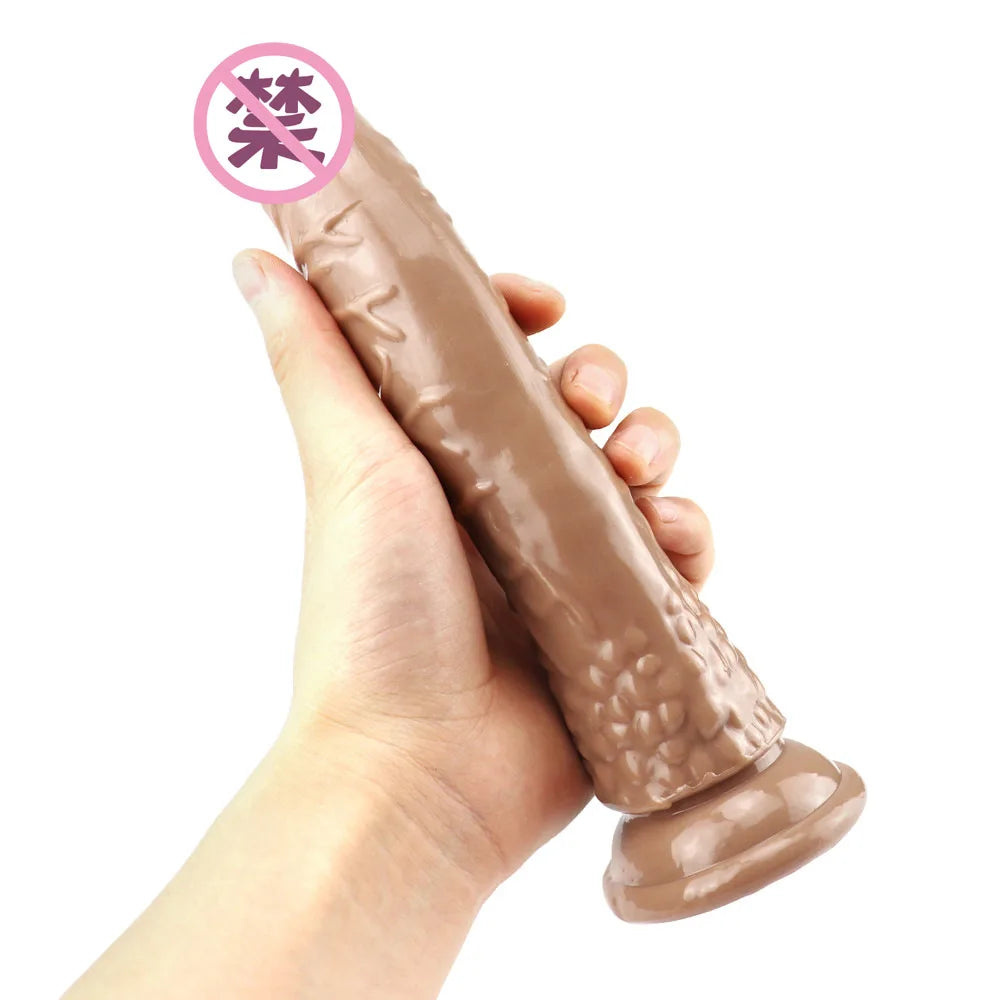 Pleasure Peak: 8.4-Inch Suction-Enhanced Jelly Dildo for G-Spot Delight