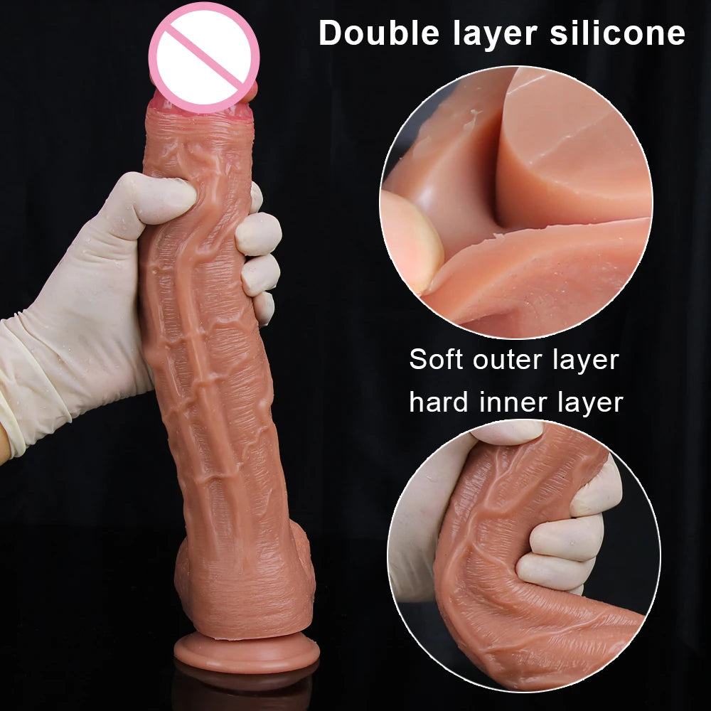 Titan Touch: 32CM Realistic Silicone Pleasure Tool