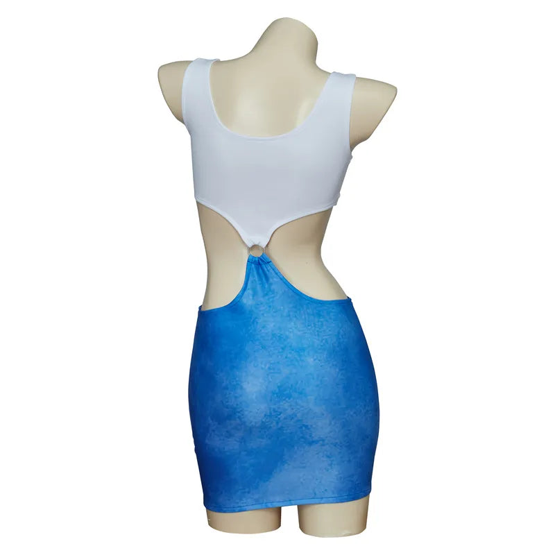 Daring Diva-Julia Roberts: The Blue Tie-Dye Temptation Dress